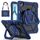 Per iPad Air 13 2024 Custodia per tablet PC ibrida in silicone con robot a contrasto di colore (blu navy e nero) Per iPad Air 13 2024 Custodia per tablet PC ibrida in silicone con robot a contrasto di colore (blu navy e nero)