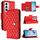 Per OPPO Reno12 5G Custodia per cellulare in pelle con texture rombica globale con cordino (rosso) Per OPPO Reno12 5G Custodia per cellulare in pelle con texture rombica globale con cordino (rosso)