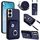 Per Honor X7b / Play 8T 5G Custodia per telefono con anello porta carte organo con cordino lungo (blu) Per Honor X7b / Play 8T 5G Custodia per telefono con anello porta carte organo con cordino lungo (blu)