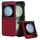 Per Samsung Galaxy Z Flip6 Custodia pieghevole con motivo a croce (rosso)