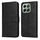 Custodia per cellulare in pelle flip classica con texture di vitello per Honor X6b (nera)