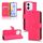 Custodia in pelle magnetica con chiusura magnetica per Honor X60i 5G (rosso rosa) Custodia in pelle magnetica con chiusura magnetica per Honor X60i 5G (rosso rosa)