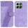 Custodia per telefono in pelle goffrata a forma di sette per Honor X6b (viola) Custodia per telefono in pelle goffrata a forma di sette per Honor X6b (viola)