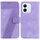 Custodia per telefono in pelle goffrata a forma di sette per Honor X60i (viola) Custodia per telefono in pelle goffrata a forma di sette per Honor X60i (viola)