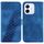 Custodia per telefono in pelle goffrata a sette forme per Honor X60i (blu) Custodia per telefono in pelle goffrata a sette forme per Honor X60i (blu)
