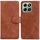 Per Honor X6b Skin Feel Custodia in pelle flip in puro colore (marrone)