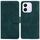 Custodia per telefono in pelle flip color puro per Honor X60i (verde)