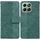 Custodia per telefono in pelle goffrata geometrica per Honor X6b (verde)