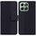 Custodia per telefono in pelle goffrata geometrica per Honor X6b (nera)