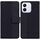 Custodia per telefono in pelle goffrata geometrica per Honor X60i (nera)