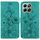 Custodia per telefono in pelle goffrata Lily per Honor X6b (verde)