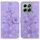 Custodia per telefono in pelle goffrata Lily per Honor X6b (viola)