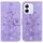 Custodia per telefono in pelle goffrata Lily per Honor X60i (viola)