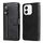 Custodia per cellulare in pelle con cerniera alla moda per Honor X60i (nera) Custodia per cellulare in pelle con cerniera alla moda per Honor X60i (nera)