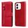 Custodia per telefono in pelle con cerniera e texture di vitello alla moda per Honor X60i (rosso) Custodia per telefono in pelle con cerniera e texture di vitello alla moda per Honor X60i (rosso)