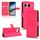 Per OnePlus Nord 4 5G Custodia in pelle magnetica con chiusura magnetica (rosso rosa) Per OnePlus Nord 4 5G Custodia in pelle magnetica con chiusura magnetica (rosso rosa)