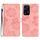 Custodia in pelle con motivo in rilievo floreale per Honor 200 Lite (rosa) Custodia in pelle con motivo in rilievo floreale per Honor 200 Lite (rosa)