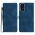 Per Honor 200 Pro Custodia in pelle con motivo a farfalla e fiore in rilievo (blu) Per Honor 200 Pro Custodia in pelle con motivo a farfalla e fiore in rilievo (blu)