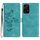 Custodia in pelle con motivo in rilievo a farfalla per Honor 200 Lite Global Flower (azzurro cielo) Custodia in pelle con motivo in rilievo a farfalla per Honor 200 Lite Global Flower (azzurro cielo)