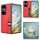 Custodia per telefono con slot per schede con texture litchi per Honor Magic Vs3 (rosso) Custodia per telefono con slot per schede con texture litchi per Honor Magic Vs3 (rosso)