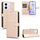 Per Honor X60i 5G Custodia in pelle con trama a nido d'ape (oro)