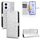 Per Honor X60i 5G Custodia in pelle con trama a nido d'ape (argento)