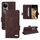 Per vivo S19 Pro Custodia in pelle con chiusura magnetica (marrone)