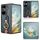 Custodia per telefono in pelle con cinturino For Honor Magic VS3 (blu)