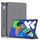 Per Lenovo Tab P12 12.7 2025 Custer Pure Color 3-folding Custodia per tablet intelligente in pelle (grigio) Per Lenovo Tab P12 12.7 2025 Custer Pure Color 3-folding Custodia per tablet intelligente in pelle (grigio)