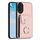 Per Honor 200 Pro 5G Custodia per telefono in PU con supporto per anello e carta d'organo (rosa) Per Honor 200 Pro 5G Custodia per telefono in PU con supporto per anello e carta d'organo (rosa)