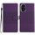 Custodia in pelle con effetto pelle goffrata a diamante per Honor 200 (viola) Custodia in pelle con effetto pelle goffrata a diamante per Honor 200 (viola)