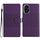 Custodia in pelle con effetto pelle goffrata a diamante per Honor 200 Pro (viola) Custodia in pelle con effetto pelle goffrata a diamante per Honor 200 Pro (viola)