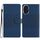 Custodia in pelle con effetto pelle goffrata a diamante per Honor 200 Pro (blu scuro) Custodia in pelle con effetto pelle goffrata a diamante per Honor 200 Pro (blu scuro)