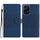 Custodia in pelle con effetto pelle goffrata a diamante per Honor 200 Lite Global (blu scuro) Custodia in pelle con effetto pelle goffrata a diamante per Honor 200 Lite Global (blu scuro)