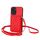 Per OPPO Reno11 Global Rhombic Texture Card Bag RFID Custodia per telefono con cordino lungo (rosso) Per OPPO Reno11 Global Rhombic Texture Card Bag RFID Custodia per telefono con cordino lungo (rosso)