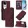 Per vivo S19 Pro Custodia a tracolla in pelle con stampa 3D (rosso vino)