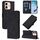 Per vivo Y28 4G Custodia a tracolla in pelle con stampa 3D (nera)