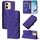 Per vivo Y28 4G Custodia a tracolla in pelle con stampa 3D (viola)