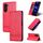 Per vivo Y18 / Y18s AZNS Custodia per telefono in pelle di vitello con texture magnetica (rosso) Per vivo Y18 / Y18s AZNS Custodia per telefono in pelle di vitello con texture magnetica (rosso)