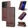 Per vivo Y28 4G AZNS Custodia per telefono in pelle di vitello con texture magnetica (marrone scuro) Per vivo Y28 4G AZNS Custodia per telefono in pelle di vitello con texture magnetica (marrone scuro)