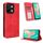 Per vivo Y28 4G Custodia per telefono in pelle con fibbia magnetica e texture retrò (rosso)