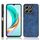 Per Honor X6b Custodia per telefono con motivo a mucca e cuciture (blu)