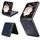Custodia per telefono con retro in tessuto Litchi Texture Flip per Honor Magic V (blu) Custodia per telefono con retro in tessuto Litchi Texture Flip per Honor Magic V (blu)
