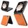 Custodia per telefono con motivo a mucca per Honor Magic V Flip (giallo)
