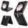 Custodia per telefono con slot per schede e texture Litchi per Honor Magic V Flip (nera) Custodia per telefono con slot per schede e texture Litchi per Honor Magic V Flip (nera)