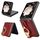 Custodia per telefono con cinturino in pelle For Honor Magic V Flip (rosso) Custodia per telefono con cinturino in pelle For Honor Magic V Flip (rosso)