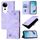 Per vivo S19 Pro Custodia in pelle goffrata Skin Feel (viola chiaro)