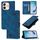 Per vivo Y28 4G Custodia in pelle goffrata con effetto pelle (blu)