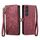 Per Sony Xperia 10 VI Custodia per cellulare in pelle con cerniera geometrica e fibbia laterale (rosso) Per Sony Xperia 10 VI Custodia per cellulare in pelle con cerniera geometrica e fibbia laterale (rosso)