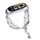 Per cinturino per orologio in onice con perline di cristallo Xiaomi Mi Band 8 (argento + perline di cristallo) Per cinturino per orologio in onice con perline di cristallo Xiaomi Mi Band 8 (argento + perline di cristallo)